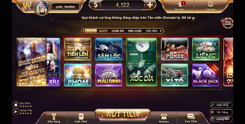 V8Club – Cổng game đổi thưởng uy tín cho anh em cược thủ 10 Hạng mục game nổi bật của cổng game